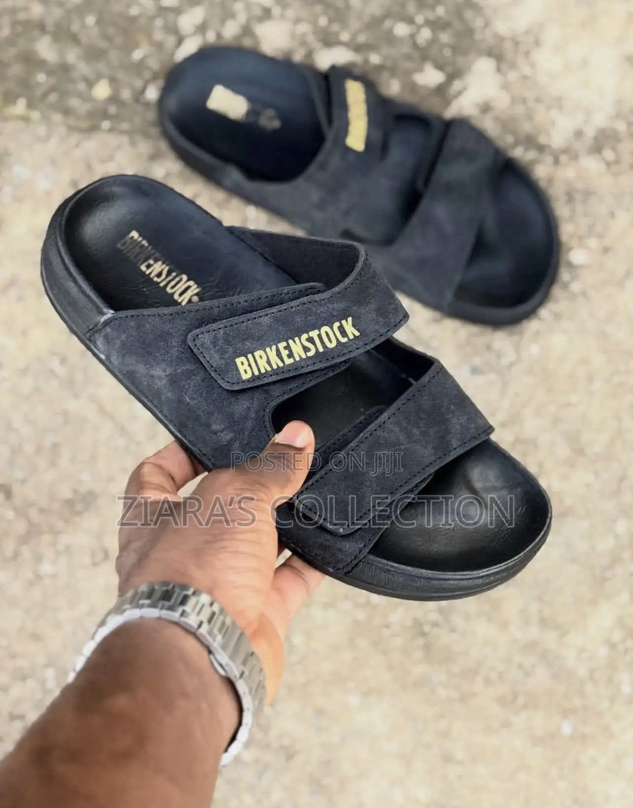 Black Leather Birkenstock Men’S Sandals