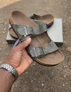 Black Leather Birkenstock Men’S Sandals