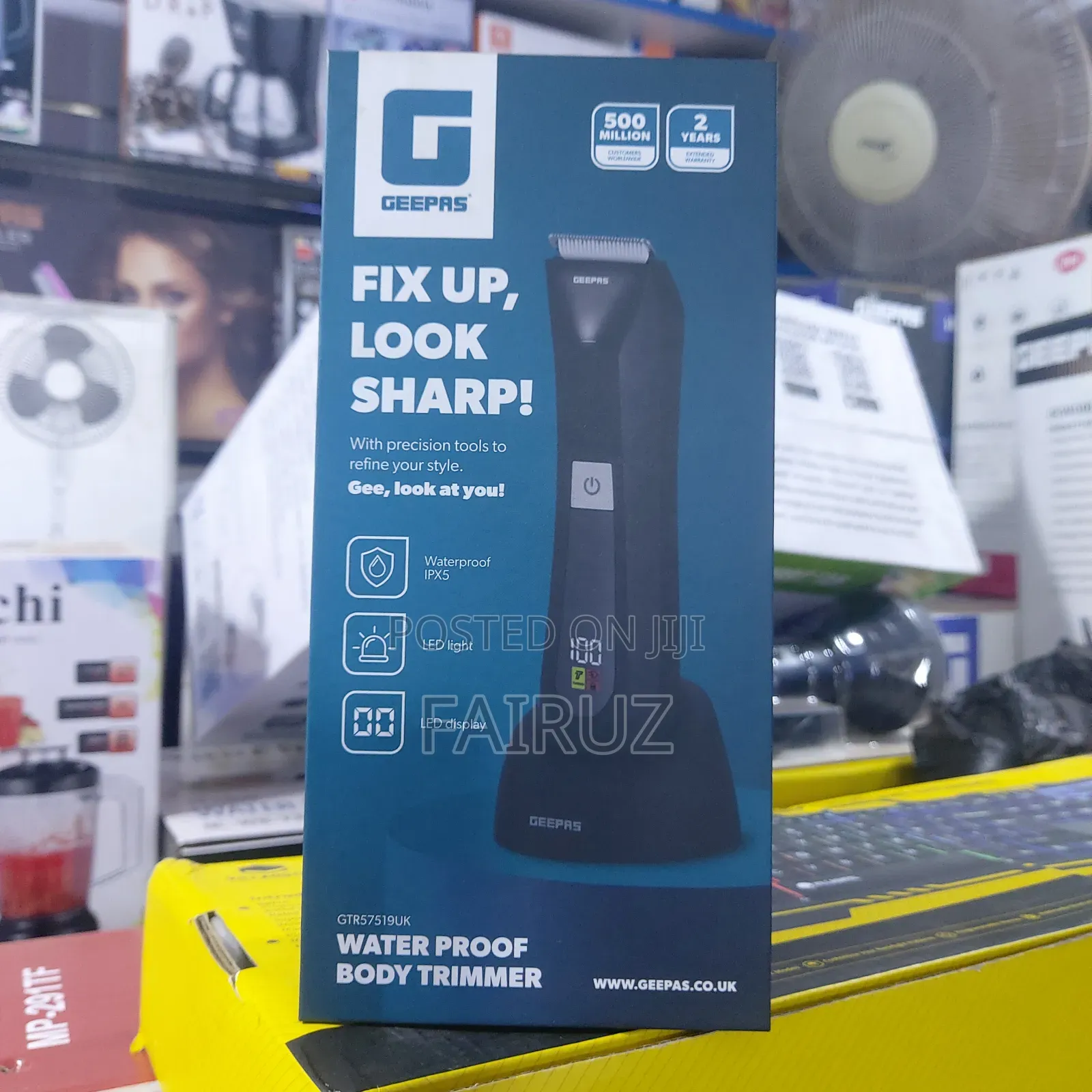 Geepas Waterproof Rechargeable Trimmer