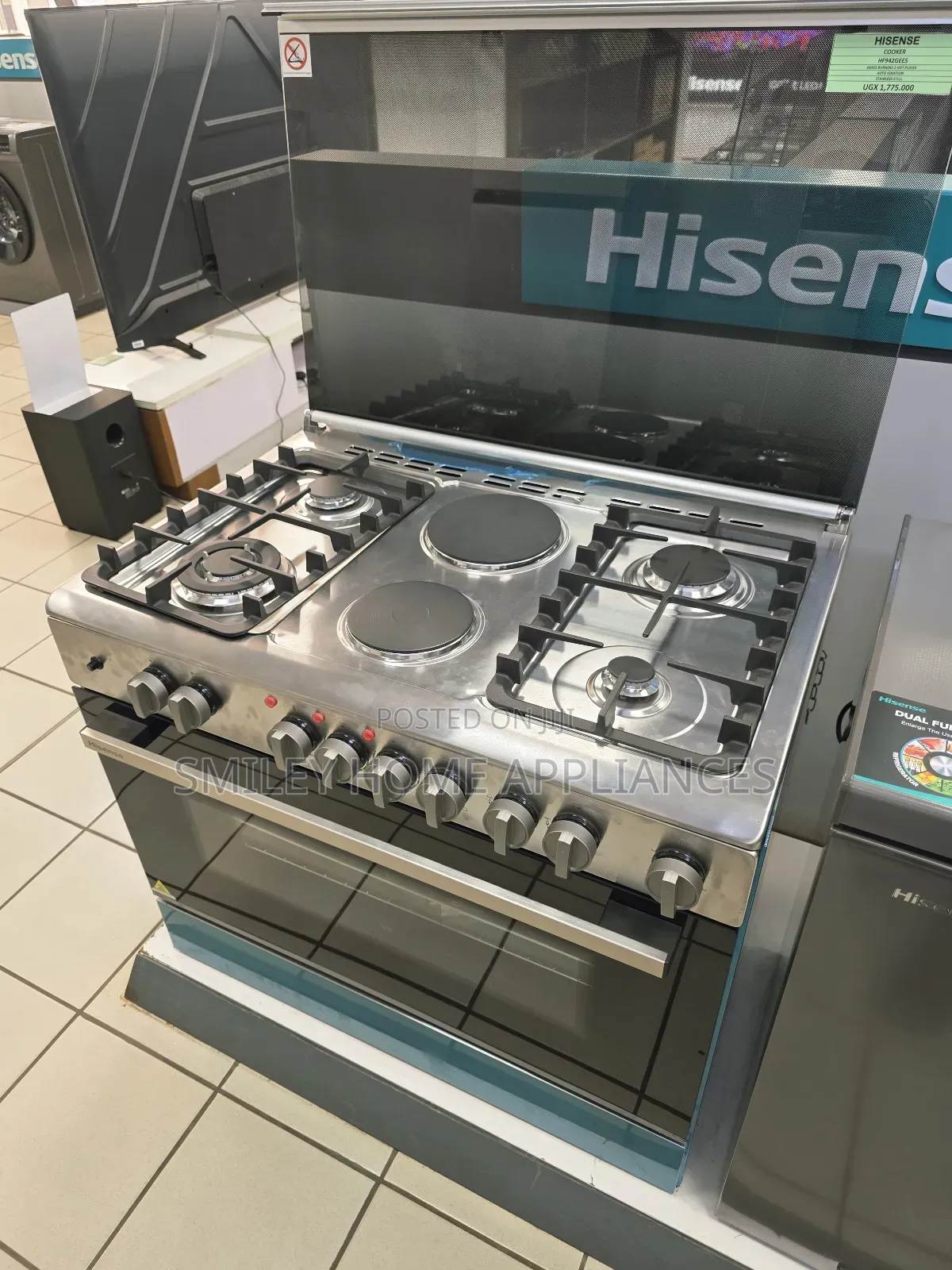 Hisense 90cm*60cm (4+2) Electric Cooker Oven With 2 Years Warranty