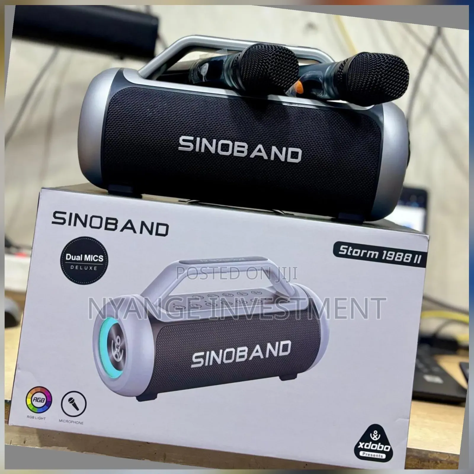 Dino Band Portable Wireless Speaker With Dual Microphones