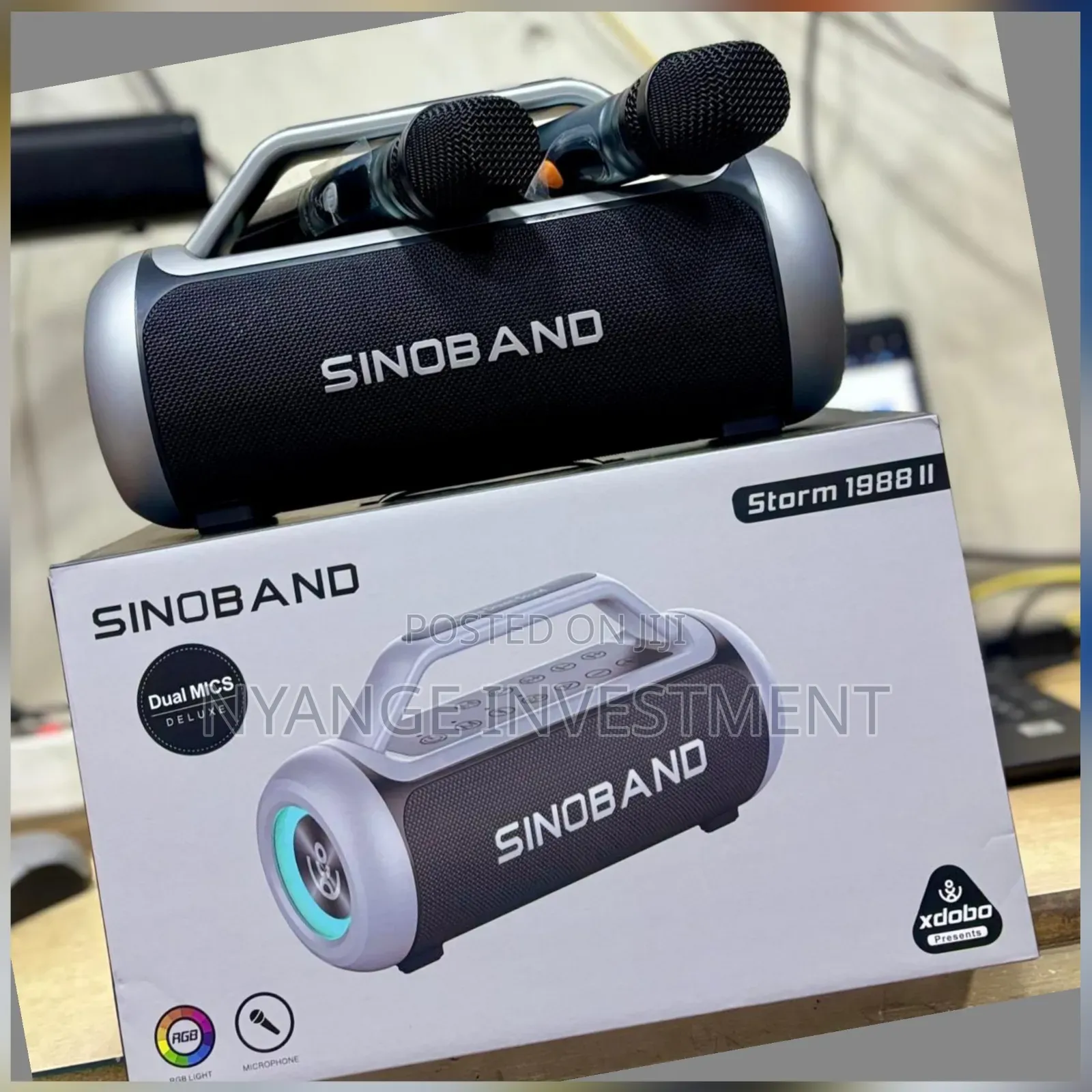 Dino Band Portable Wireless Speaker With Dual Microphones