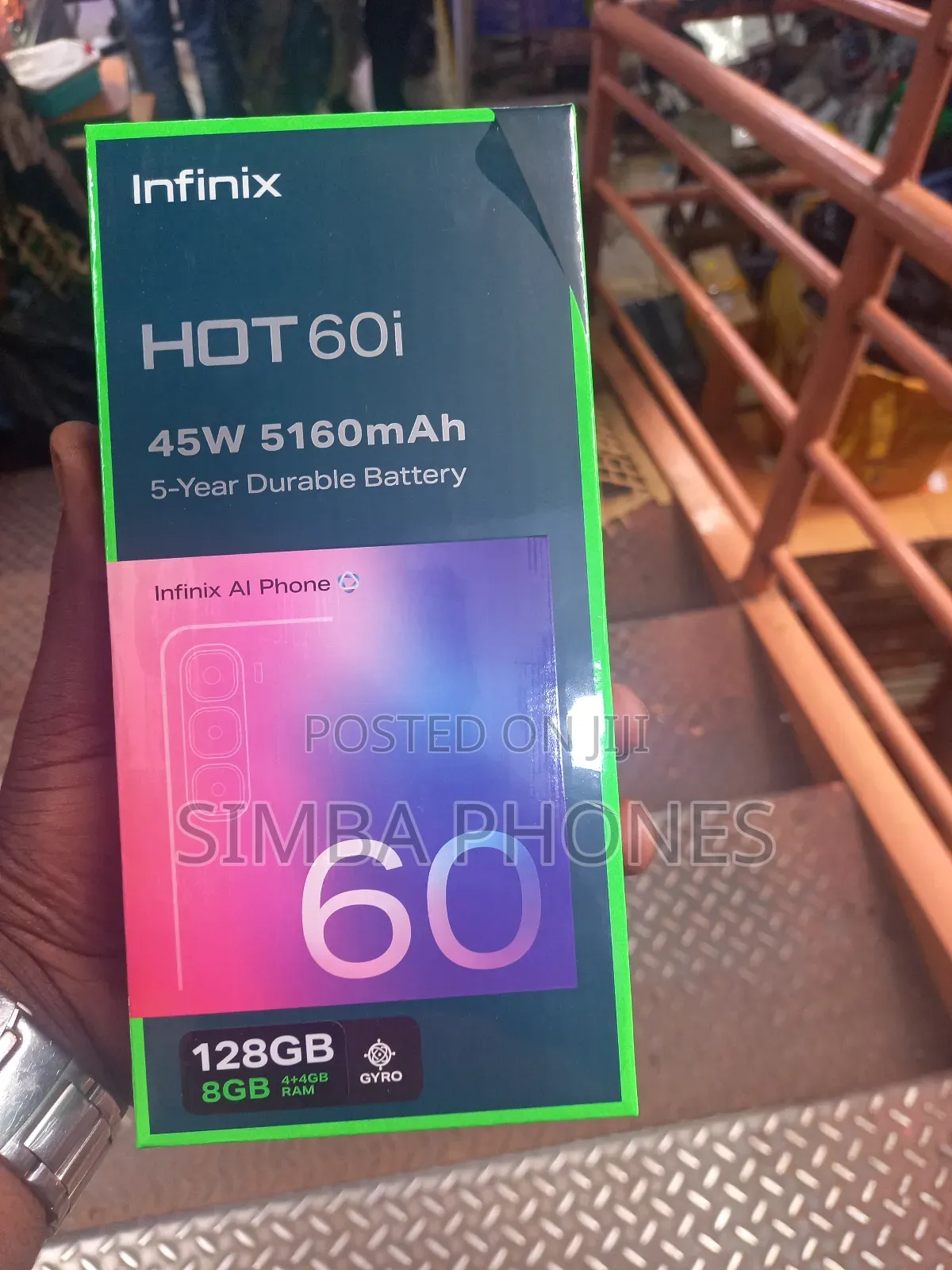 New Infinix Hot 60i 128 GB Blue
