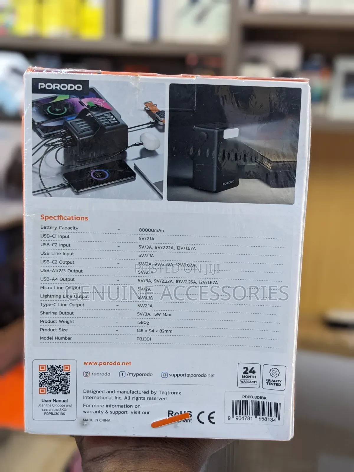 Porodo Lara 80000mah Powerbank