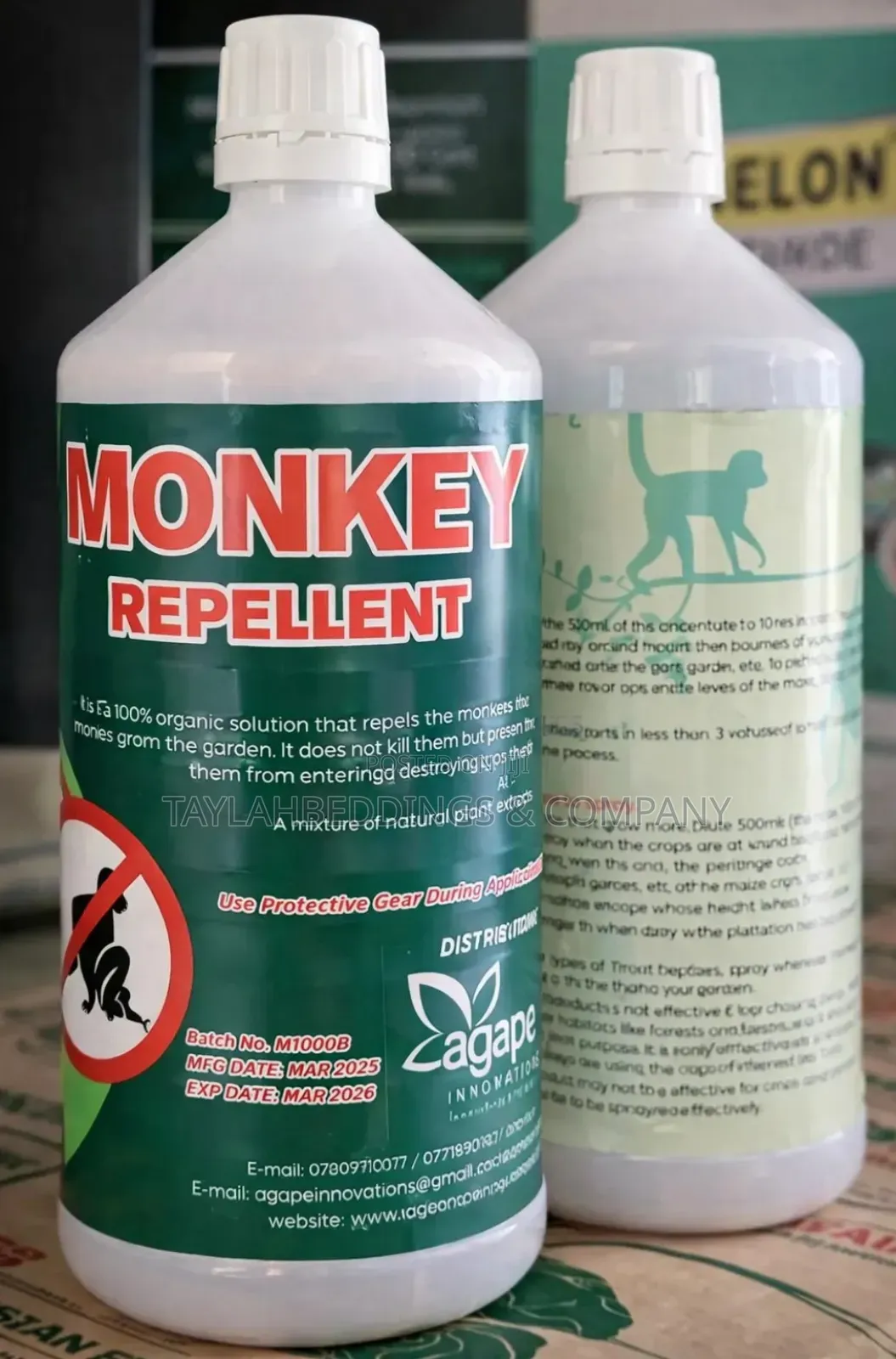 Monkey Repellent Spray 1l Keep Monkeys Stay Away From Gardens