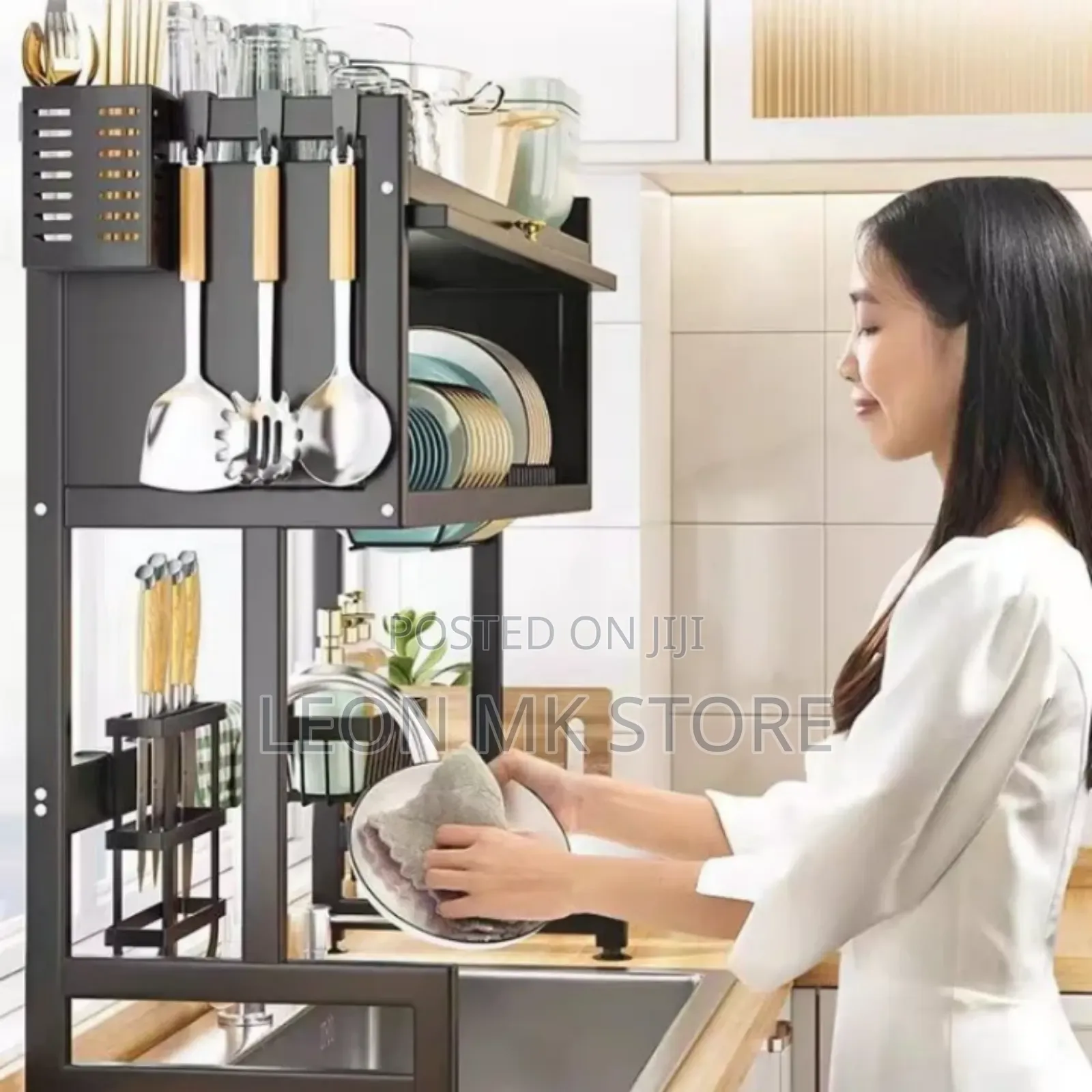 Steal Over Sink Dish Rack