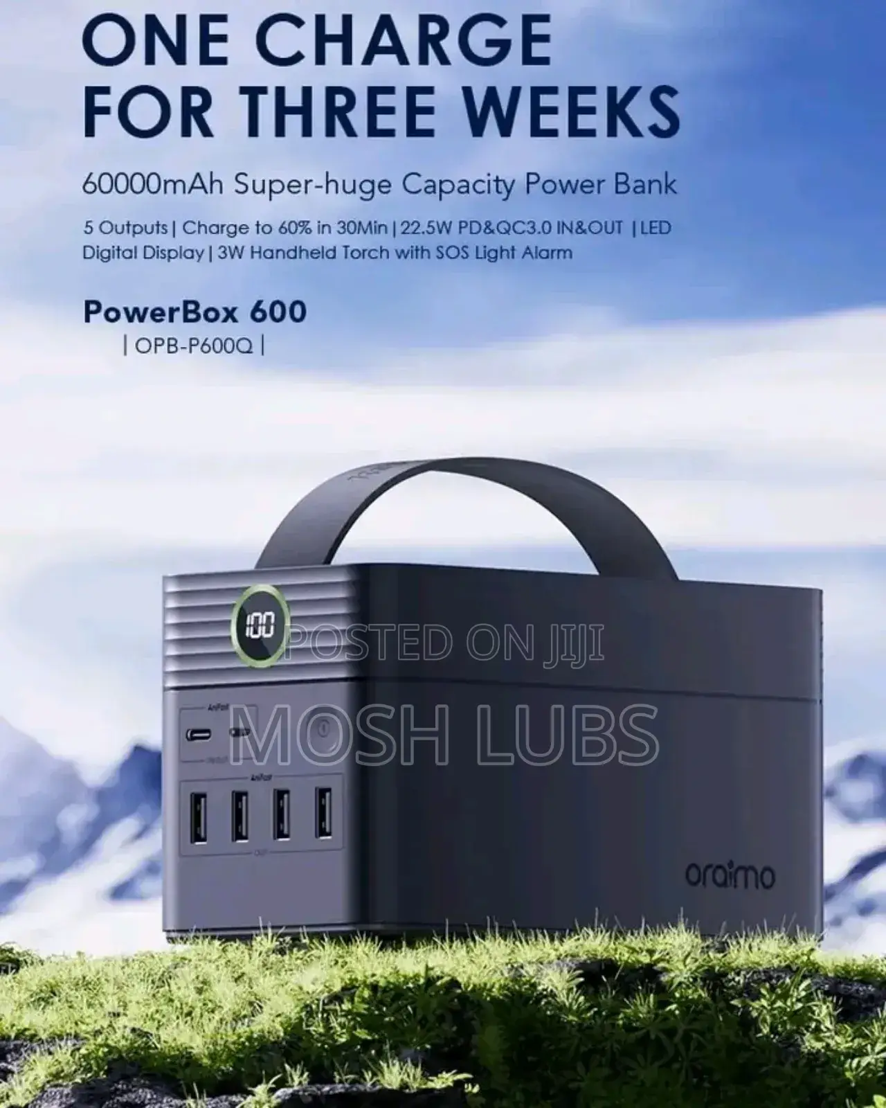 120000mah Power Back With a Solar Panel