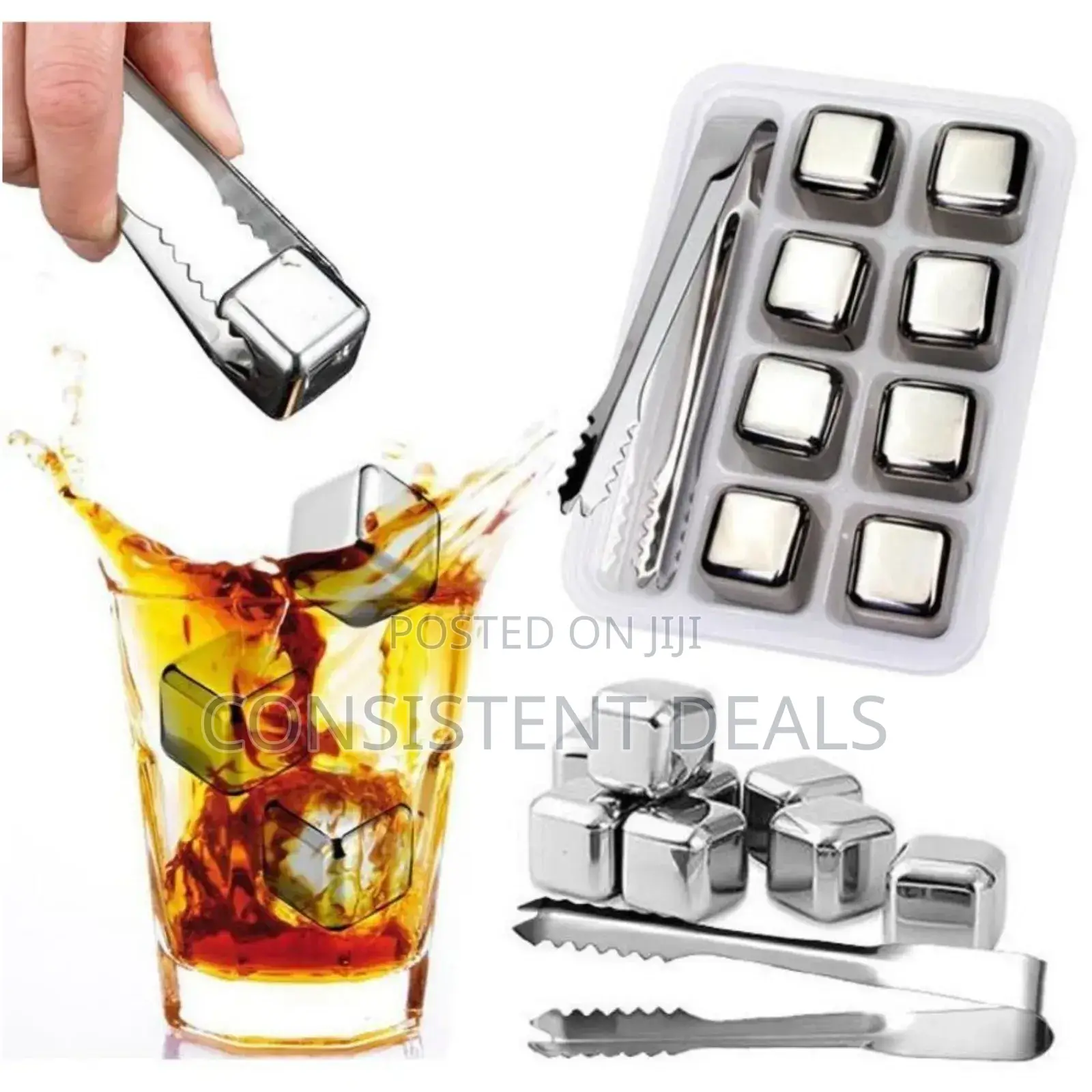 Eternal Chill Stainless Steel Ice Cubes For Perfect Drinks