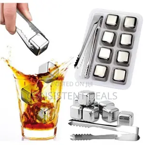 Eternal Chill Stainless Steel Ice Cubes For Perfect Drinks