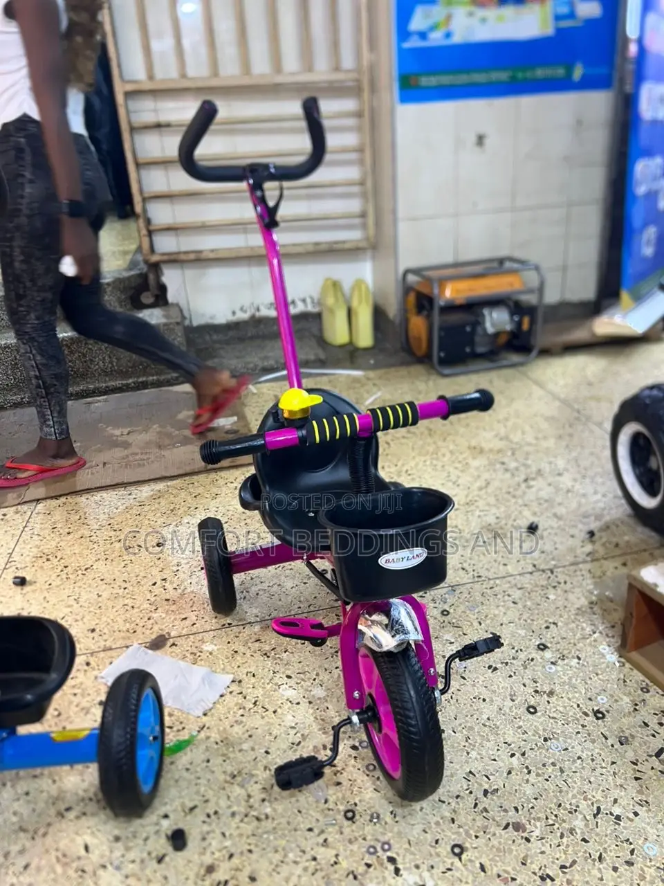 Kids Tricycle With Push Handle