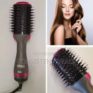 Hot Air Blower  Curler One Step Hair Straightener Blower  Hair Dryer
