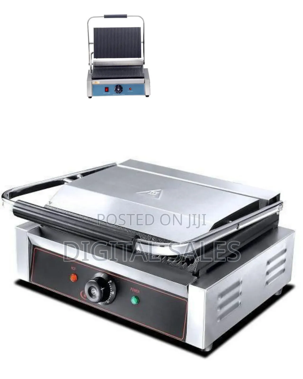 Commercial Panini Press Grill - Multicolor