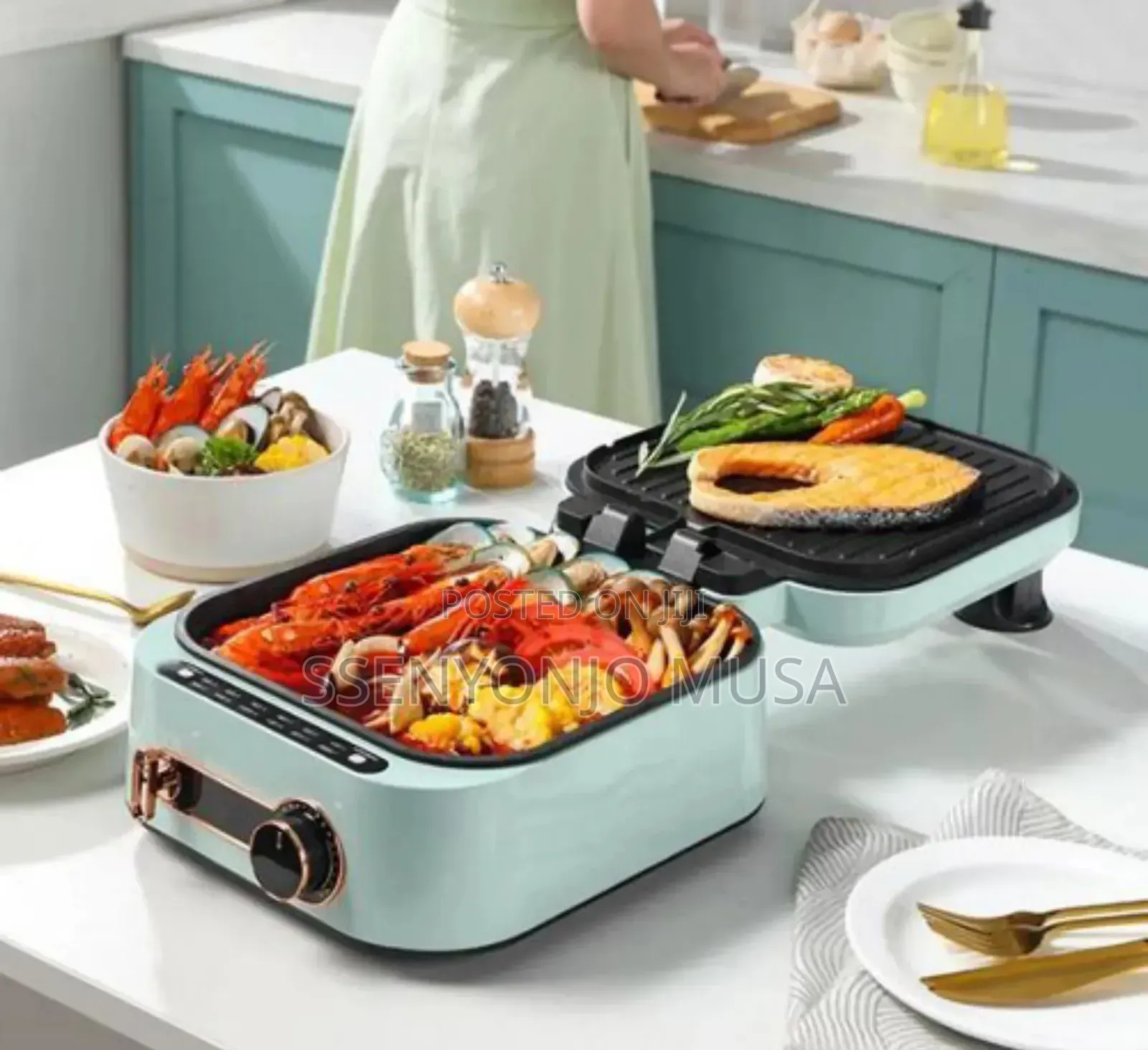 Electric Cooking Pot 2.4l – Double-Side Heating Non-Stick Cooker 1600w