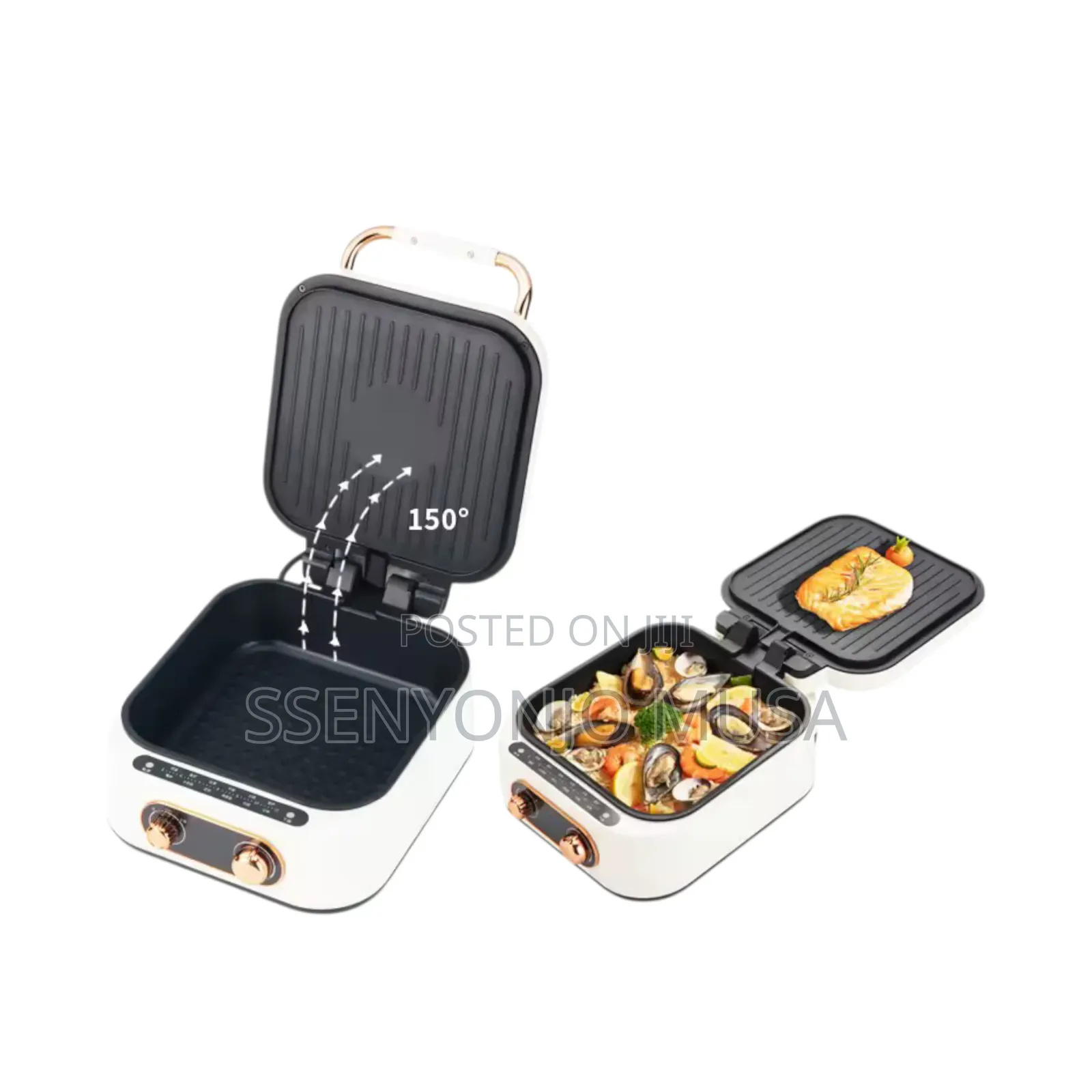 Electric Cooking Pot 2.4l – Double-Side Heating Non-Stick Cooker 1600w