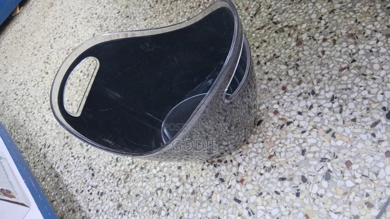 Black Acrylic Ice Bucket or Wine Cooler
