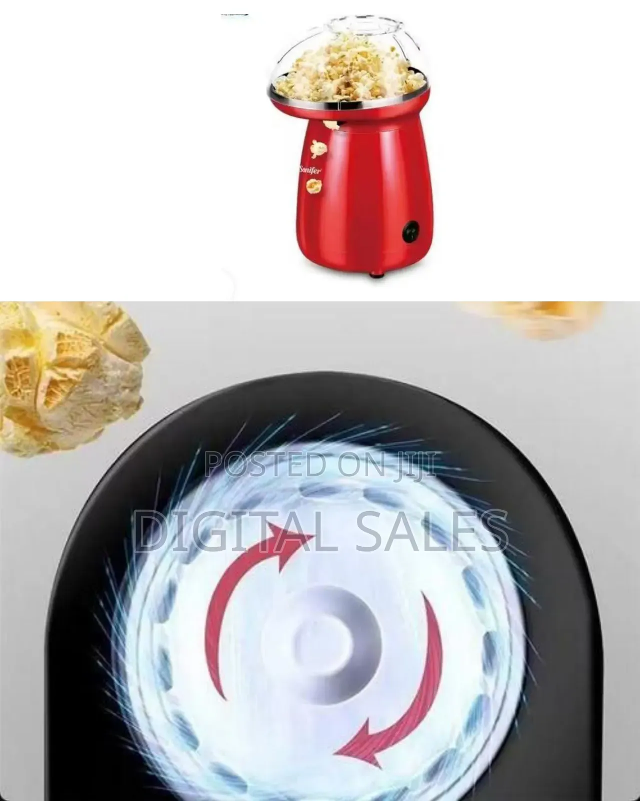 Sonifer Sf-4015 New Generation Popcorn Maker - Multicolor#