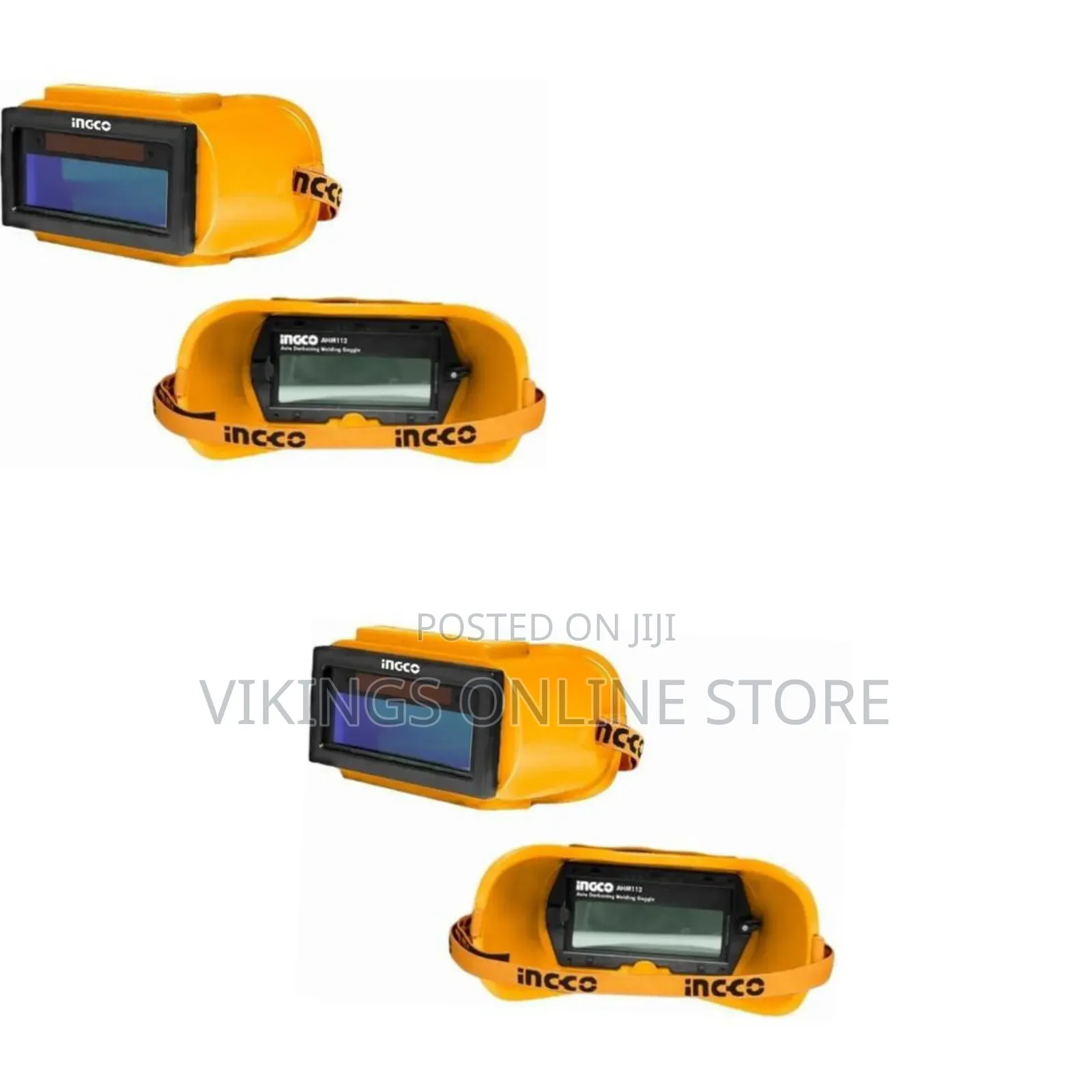 Ingco Auto-darkening Welding Glasses - Orange