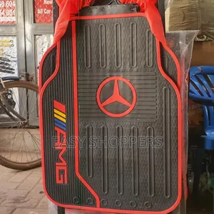 Original Mercedes-Benz Amg Black and Red Rubber Car Floor Mats,