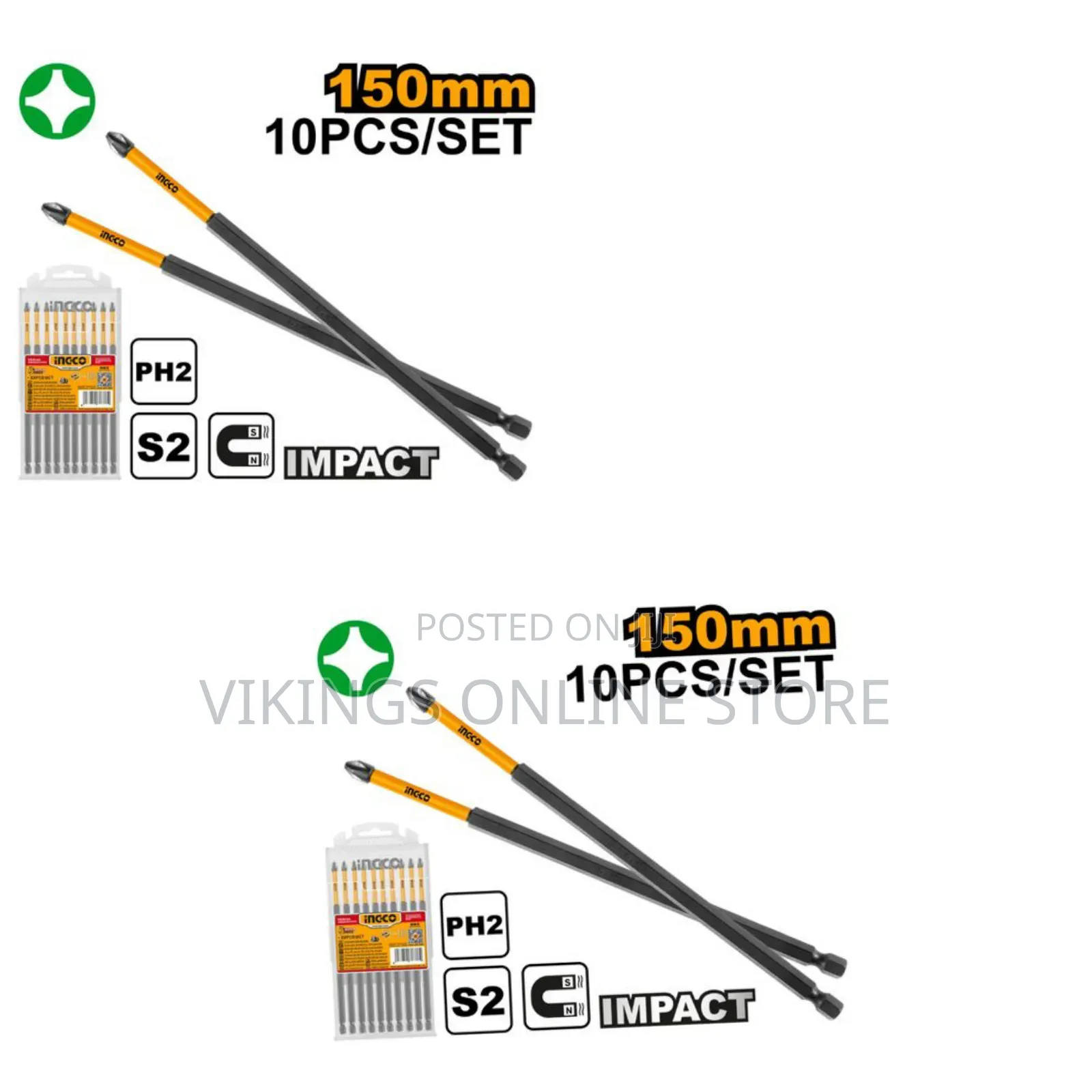 Ingco Sdbim11ph263 - Impact Screwdriver Bits - Orange