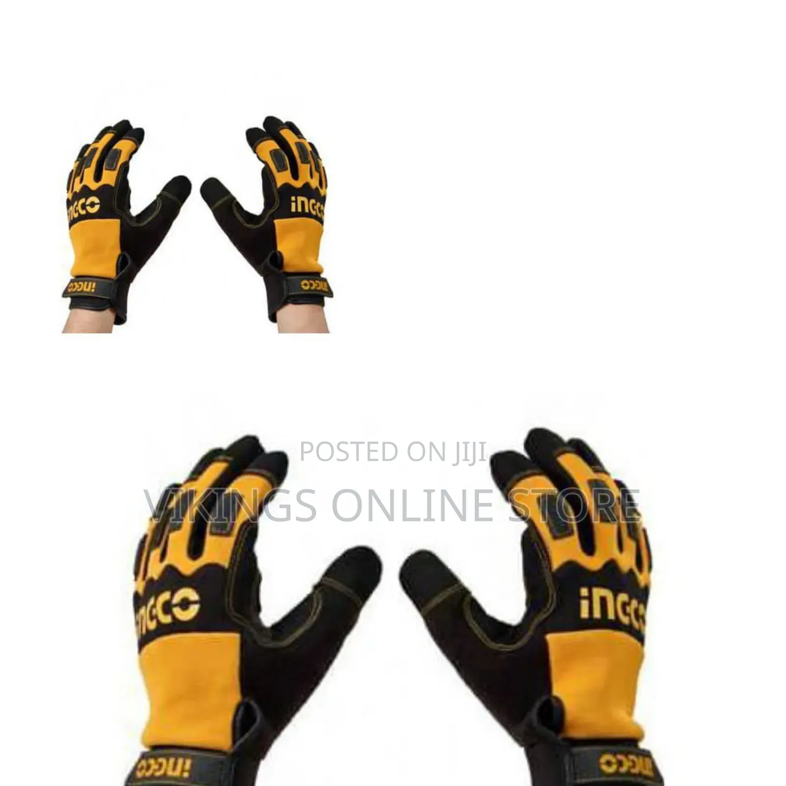 Ingco Micro Fibre Material Mechanic Gloves Xl Hgmg02-xl - Black/Orange