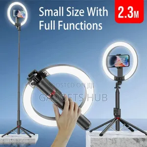 2.3m Fill Light 360 Degree Rotating Tripod Long Selfie Stick