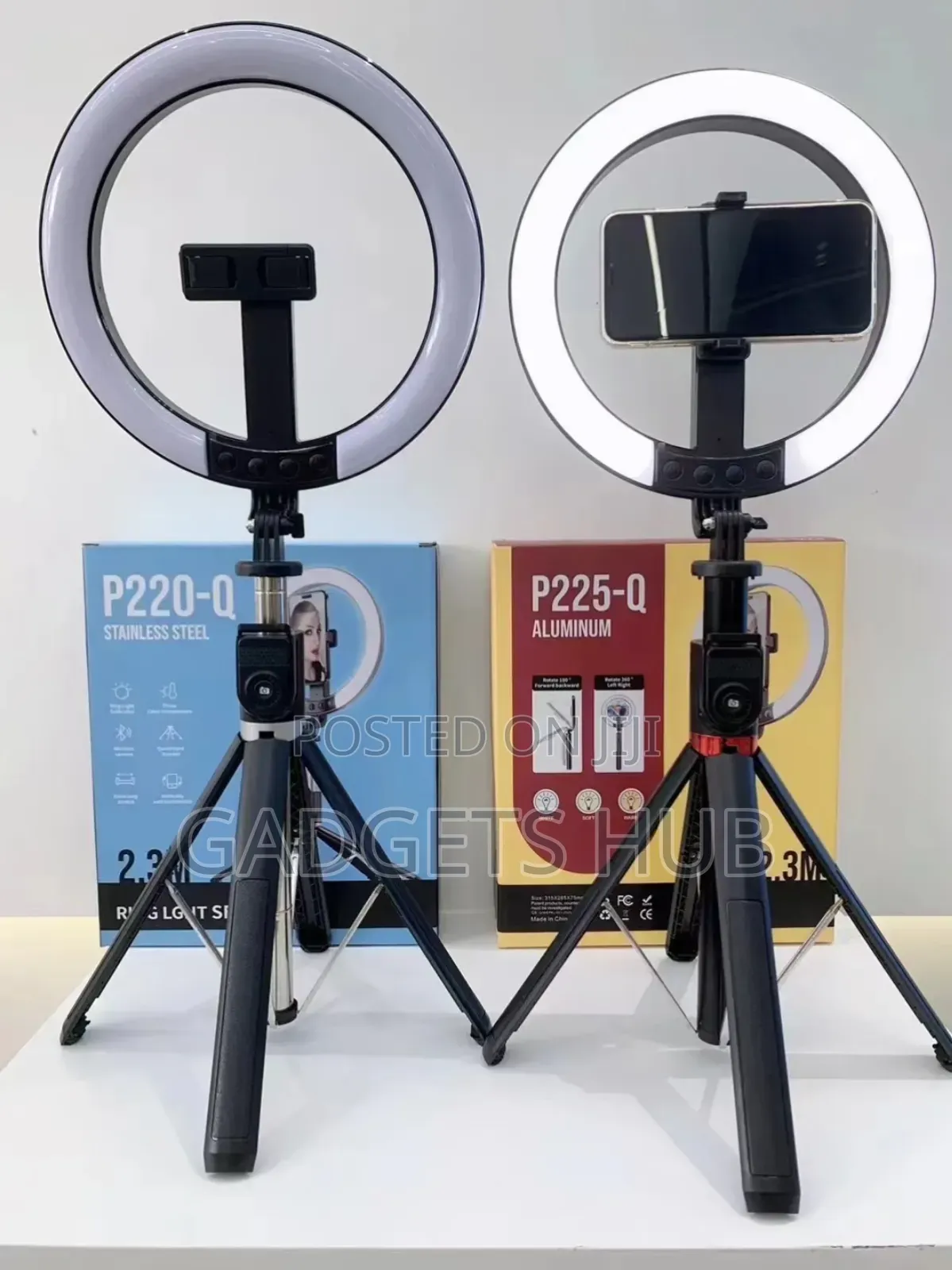 2.3m Fill Light 360 Degree Rotating Tripod Long Selfie Stick