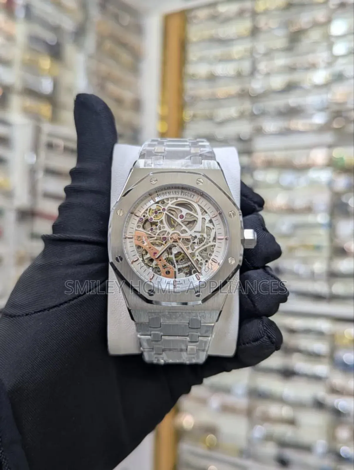Stainless Steel Audemars Piguet Men's Mechanical Wrist Time Piece