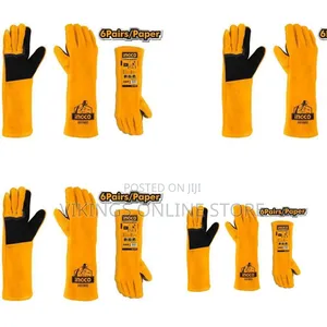Ingco Hgvw02 - Welding Leather Gloves - Orange