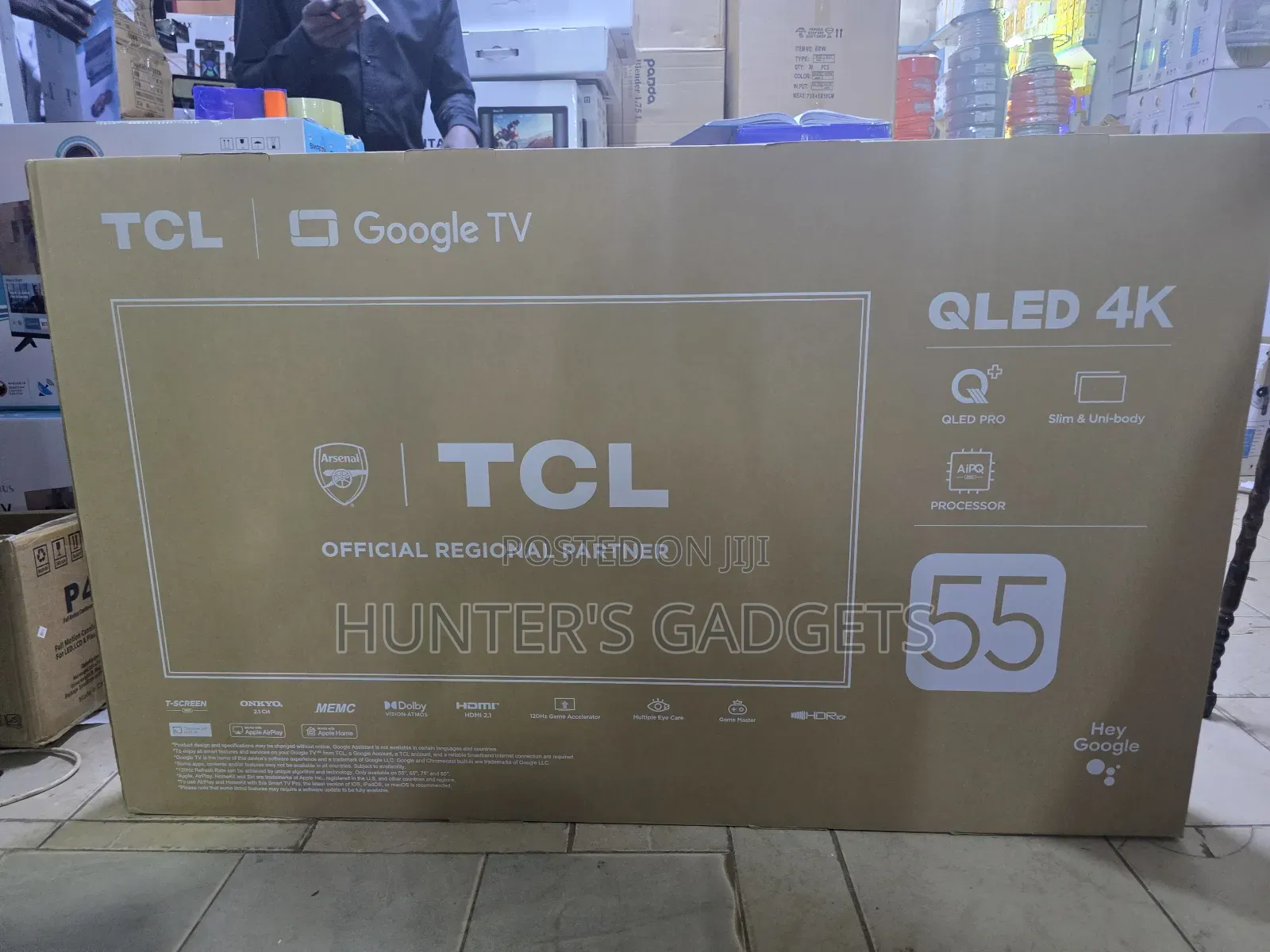 Qled 55 Inches Smart Uhd Google Tv TCL Brand New at Only