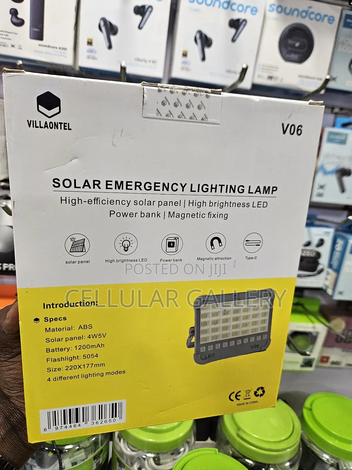 Villaontel Solar Emergency Lighting Lamp and Power Bank