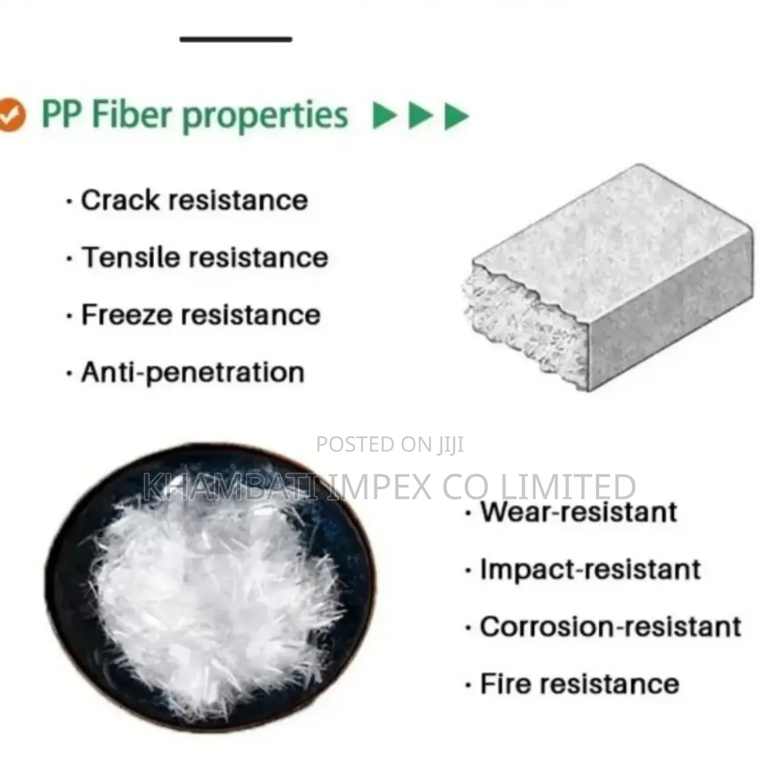 Engineering Fibres | Polypropylene Fibres | Concrete Fiber 1kg 30000