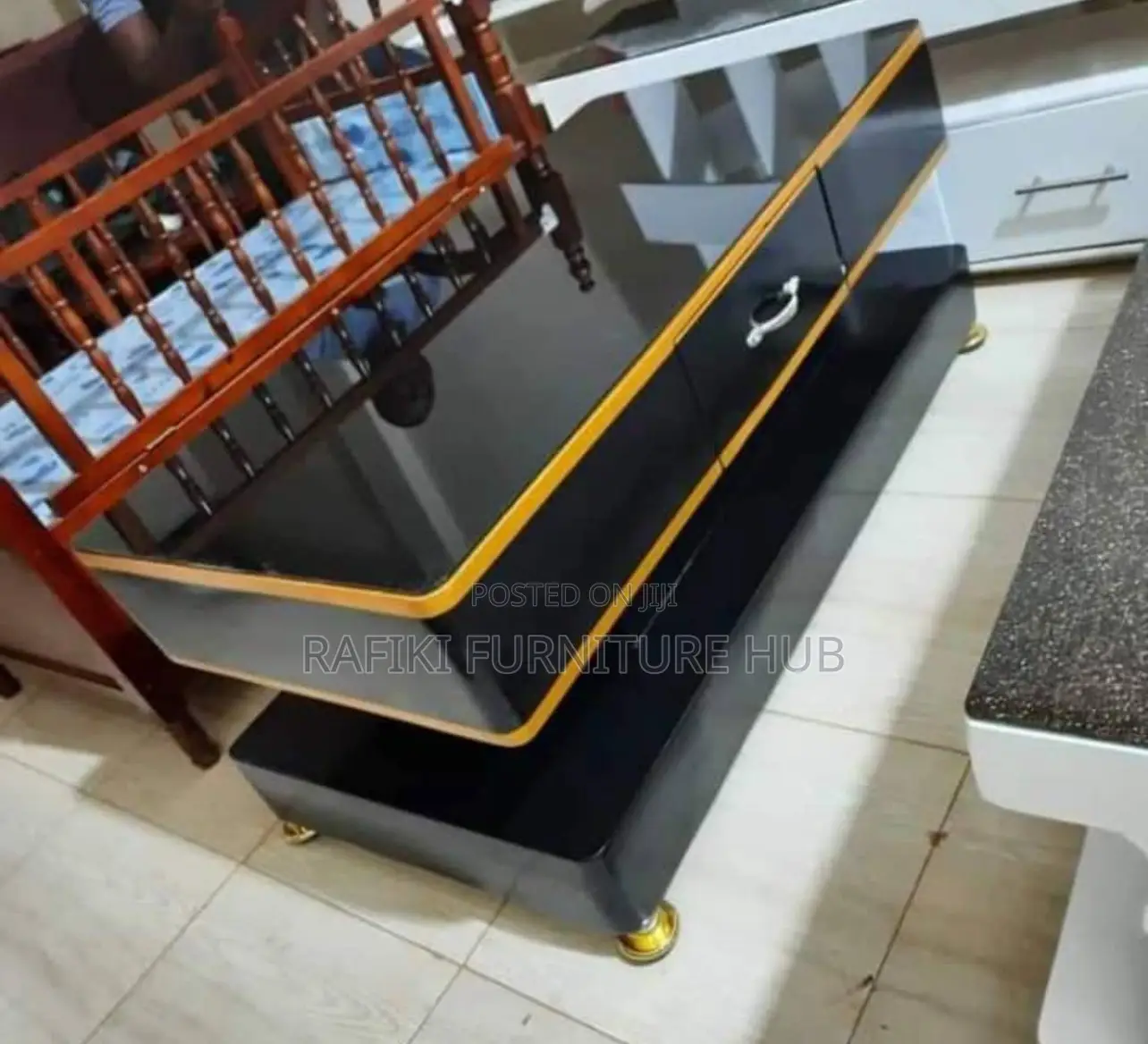 Center Table 2ft by 4ft Black Color