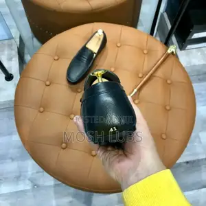 Black Leather Moccasins