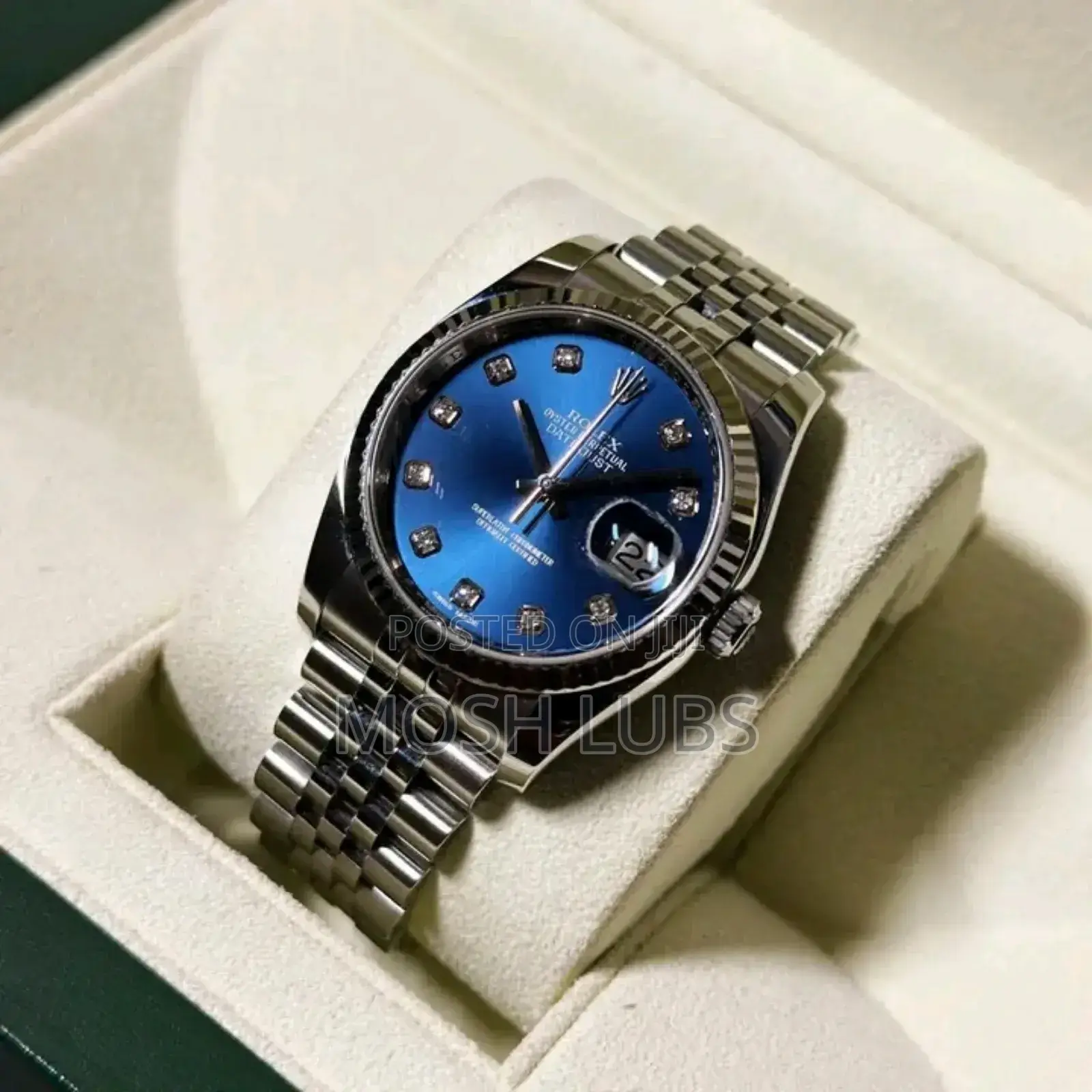 Navy Blue Interface Rolex Watch