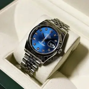 Navy Blue Interface Rolex Watch