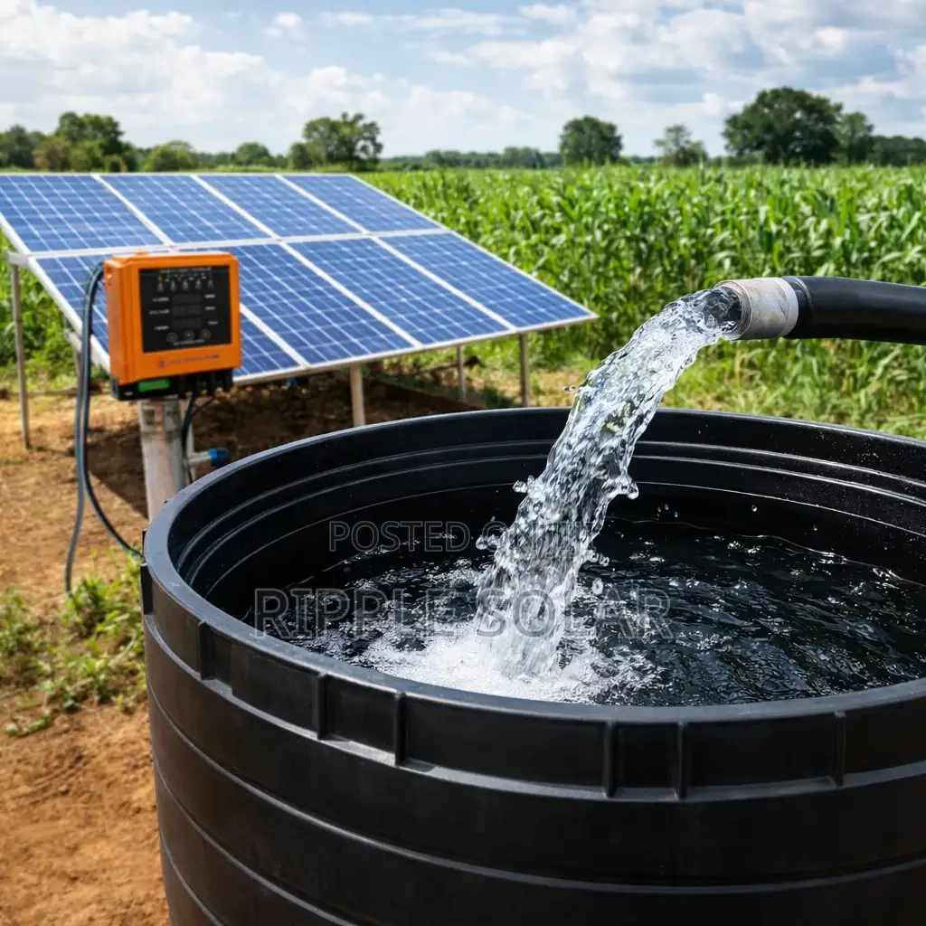 140w Solar Deep Well Borehole Pump 50m Head 1300l/H 24v