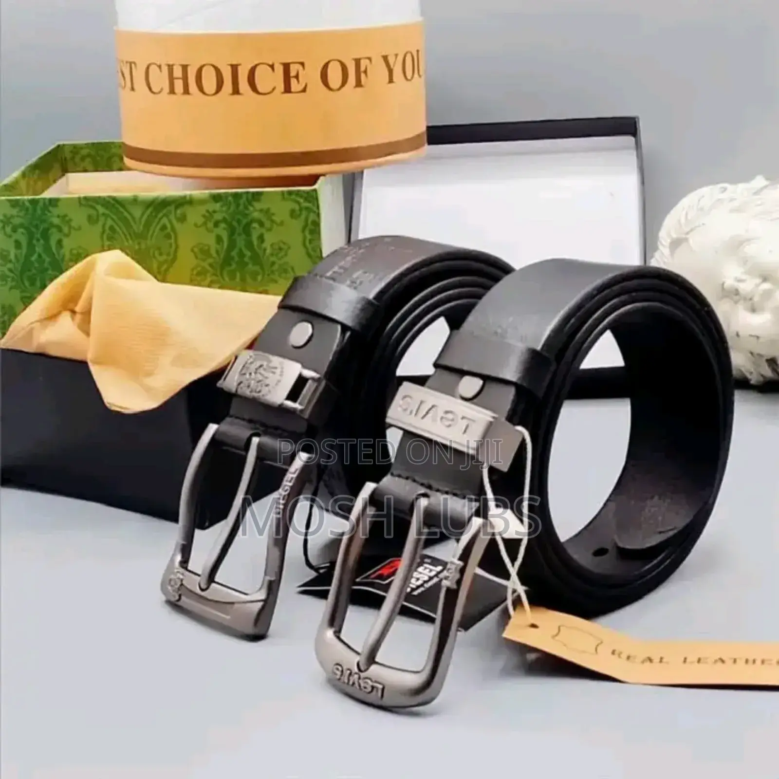 Genuine Leather Belts{Buckle}