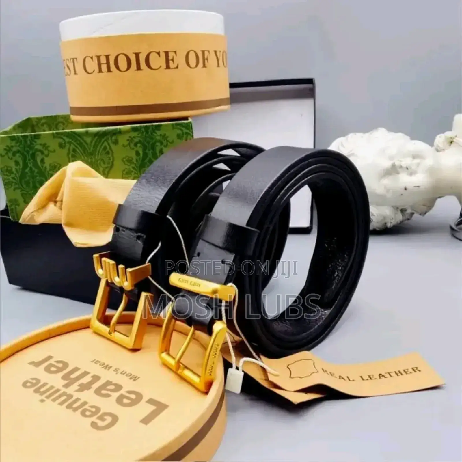 Genuine Leather Belts{Buckle}