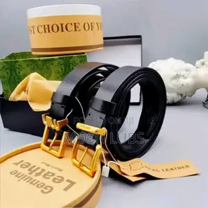 Genuine Leather Belts{Buckle}