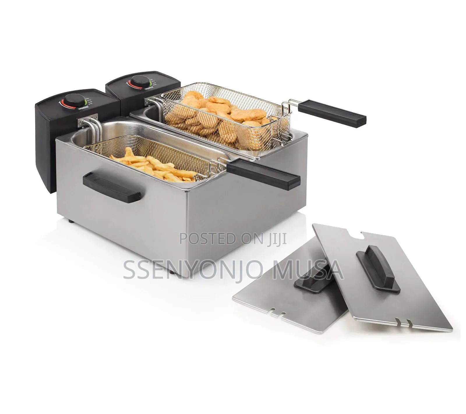 Pixel Double Deep Fryer - 2000w X 2, 220-240v, 3+3l Capacity