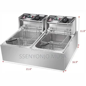Pixel Deep Fryer 1set 6×2l - 2500w X 2,Commercial-Grade Dual