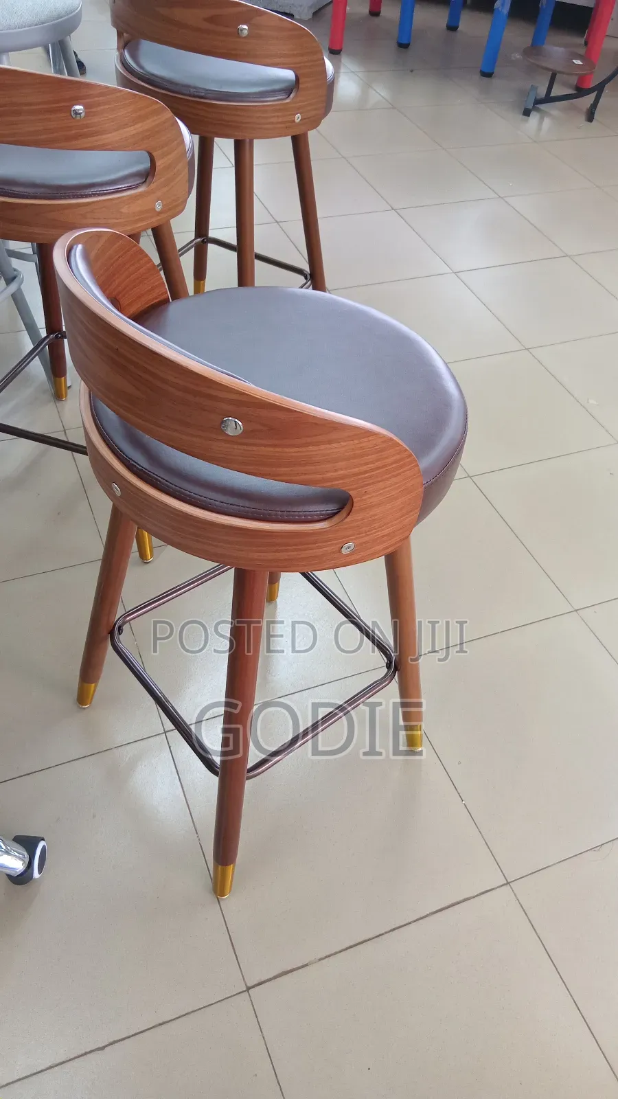 Armen Living Vienna or Julius Swivel Bar Stool,