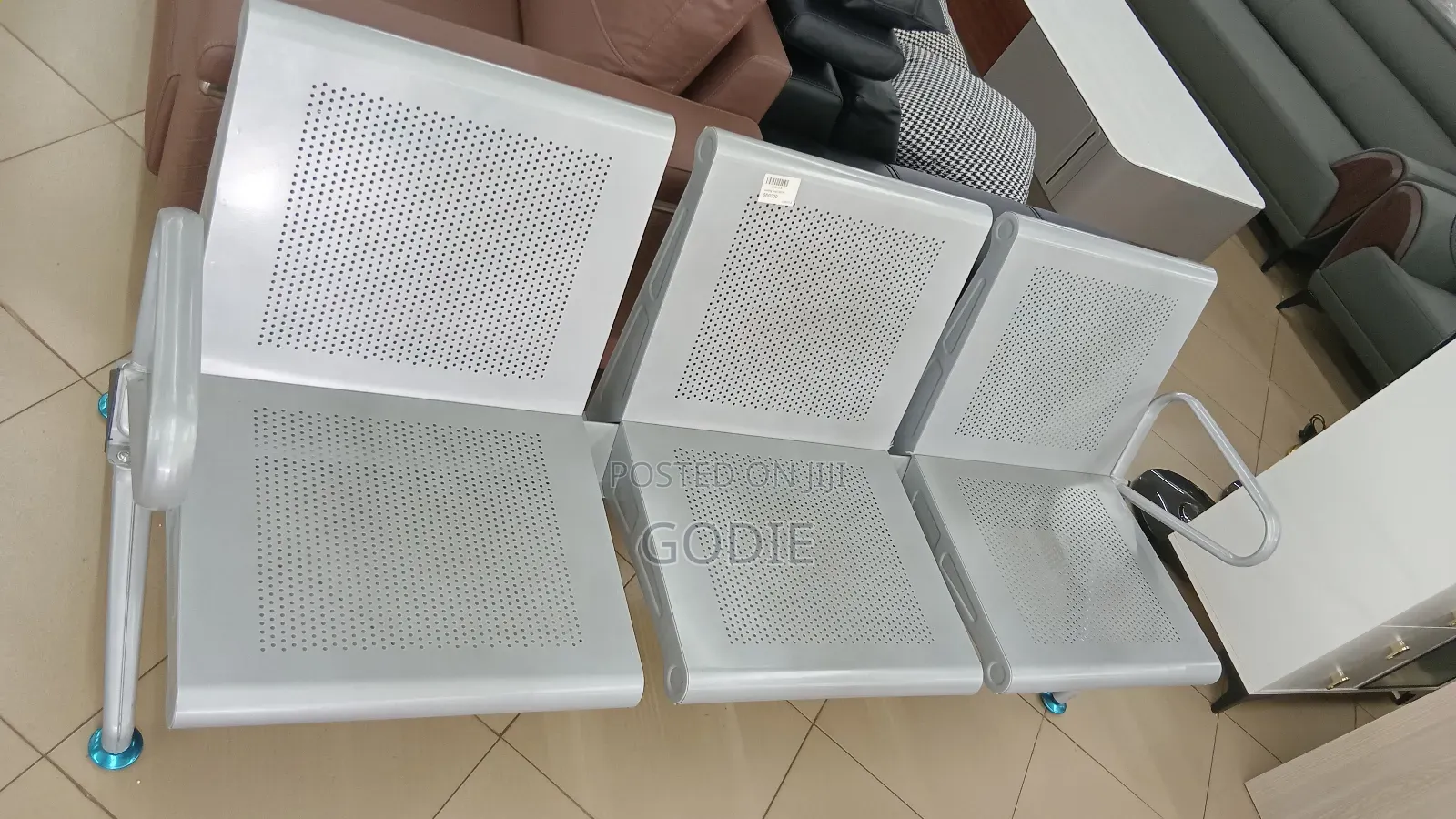 3-Seater Public Waiting Chair,