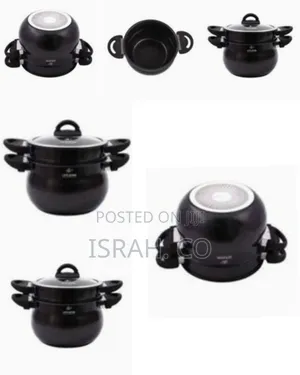 Life Smile 15l, 2 Section Granite Coated Stock Pot Saucepan Steam