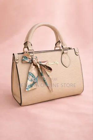 Ladies Handbag With Decorative Printed Scarf