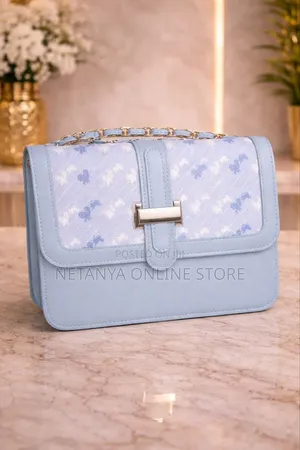 Ladies Handbag With Decorative Printed Scarf