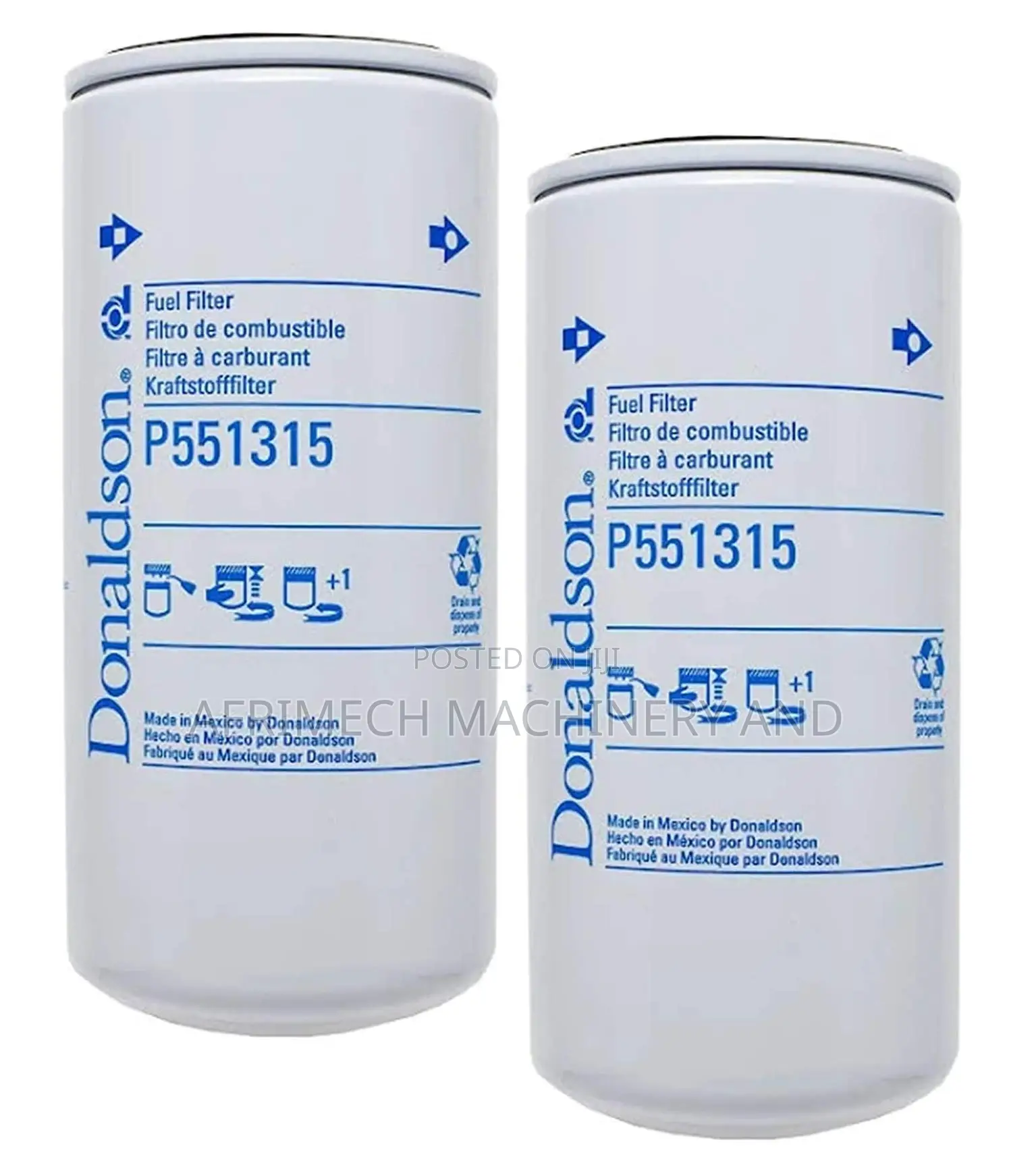 Donaldson Fuel Filter,Spin On P551315