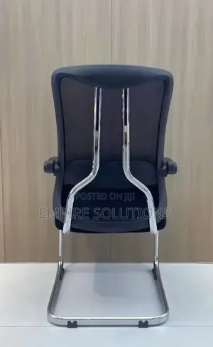 Office Vistors Chairs Mesh With Metal Double Bar