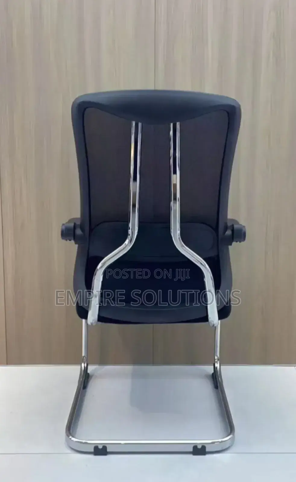 Office Vistors Chairs Mesh With Metal Double Bar