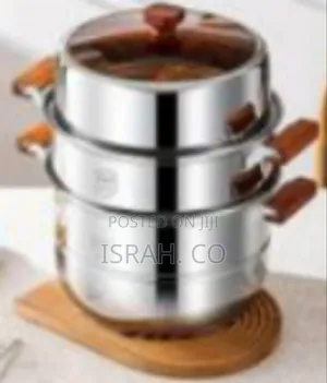 32cm Stainless Steel Three-Layer Soup Pot Steamer Dual-Purpose